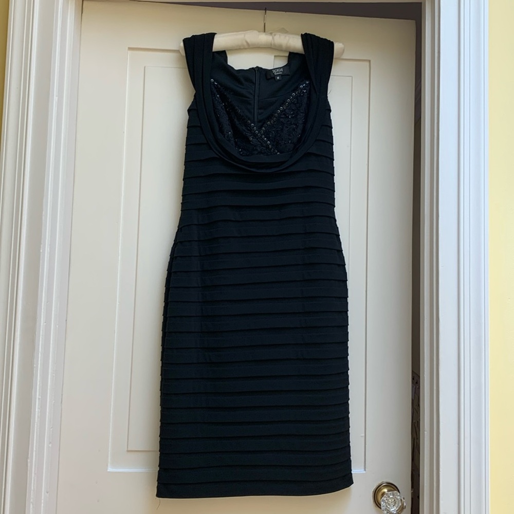 Tadashi black cocktail dress